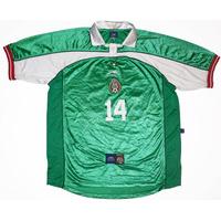 2000 01 mexico match issue home shirt 14