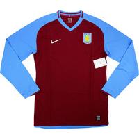 2008-09 Aston Villa Player Issue Home L/S Shirt *BNIB*