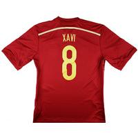 2013 15 spain home shirt xavi 8 wtags