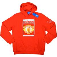 2015 16 manchester united adidas originals hooded fleece top bnib