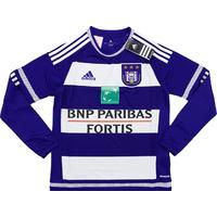 2015-16 Anderlecht Player Issue Home L/S Shirt *BNIB* BOYS