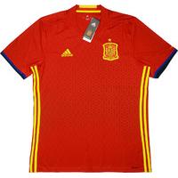 2016-17 Spain Home Shirt *BNIB* L