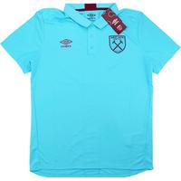 2016 17 west ham umbro poly polo bnib xl