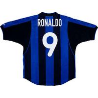 2000-01 Inter Milan Home Shirt Ronaldo #9 (Excellent) XL