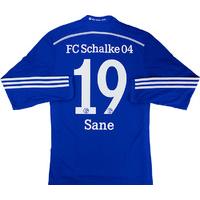 2014-16 Schalke Adizero Player Issue Home L/S Shirt Sane #19 *w/Tags*