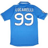 2011-12 Napoli Match Issue Home Shirt Lucarelli #99