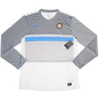 2011 12 inter milan player issue pre match training ls shirt bnib