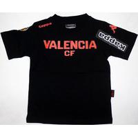 2009-10 Valencia Kappa Black Tee *BNIB* BOYS