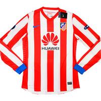 2012 13 atletico madrid player issue super cup home ls shirt wtags