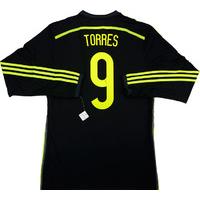 2013 15 spain adizero player issue away ls shirt torres 9 wtags