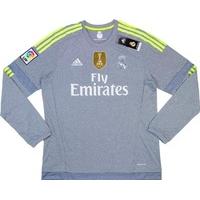 2015-16 Real Madrid Away L/S Shirt (+ WC Patch) *w/Tags* XXL