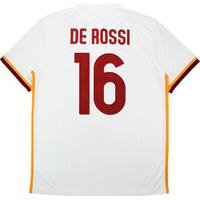 2015-16 Roma Away Shirt De Rossi #16 *w/Tags*