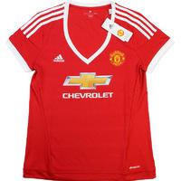 2015 16 manchester united home shirt bnib womens l