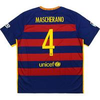 2015 16 barcelona home shirt mascherano 4 wtags xxl