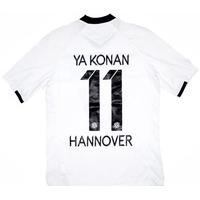 2012 hannover 96 match worn away shirt ya konan 11 v man united