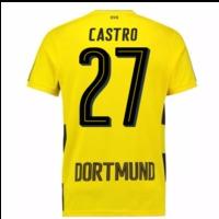 2017-18 Borussia Dortmund Home Short Sleeve Shirt (Castro 27)