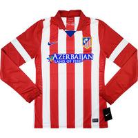 2013 14 atletico madrid player issue home domestic ls shirt wtags