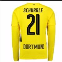 2017 18 borussia dortmund long sleeve home shirt schurrle 21