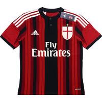 2014 15 ac milan home shirt bnib boys