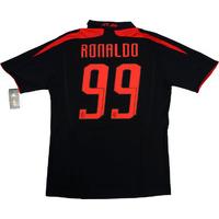 2007-08 AC Milan Player Issue Third European Shirt Ronaldo #99