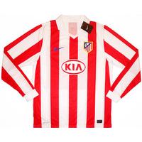 2010-11 Atletico Madrid Player Issue European Home L/S Shirt *w/Tags*