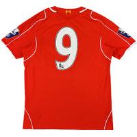 2014 15 liverpool u21 match worn home shirt 9