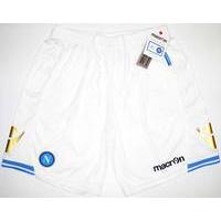 2011-12 Napoli Player Issue Champions League White GK Shorts *BNIB*