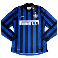2011-12 Inter Milan Player Issue Prototype Home L/S Shirt *BNIB*