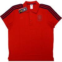 2016 17 spain adidas 3 stripes polo t shirt bnib