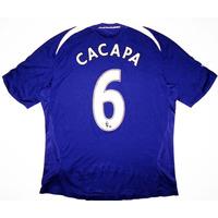 2008-09 Newcastle Match Issue Away Shirt Cacapa #6