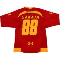 2010 11 aris thessaloniki player issue third ls shirt sakata 88