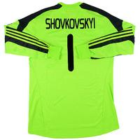 2013-14 Dynamo Kiev Match Issue Europa League GK Shirt Shovkovskyi #1