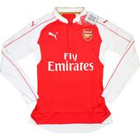 2015-16 Arsenal Player Issue Home Domestic L/S Shirt (ACTV Fit) *BNIB*