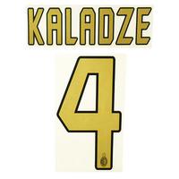 2004 07 ac milan player issue home kaladze 4 name set