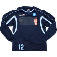 2010-11 Napoli Player Worn Training Sweat Top #12 XL