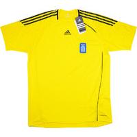 2010 11 greece player issue yellow gk ss shirt wtags l