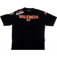 2009-10 Valencia Kappa Black T-shirt *BNIB* S