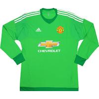 2015-16 Manchester United Adizero Player Issue GK Home Shirt *As New*