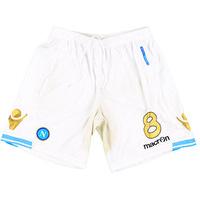 2011 12 napoli match worn champions league home shorts 8 dossena l