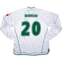 2002-03 Racing Santander Match Issue Home L/S Shirt Bakhar #20