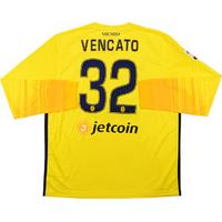 2015 16 hellas verona match issue gk away shirt vencato 32 as new l