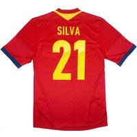 2012 13 spain player issue formotion home shirt silva 21 wtags