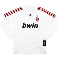 2007-08 AC Milan Player Issue Away Domestic L/S Shirt *w/Tags* XL