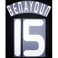 2008-10 Liverpool European/Israel Home White Name Set Benayoun #15