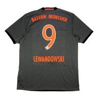 2016 17 bayern munich away shirt lewandowski 9 wtags l