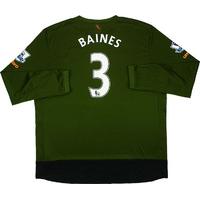 2015-16 Everton Third L/S Shirt Baines #3 *As New* 3XL