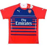 2014 15 arsenal puma pre match training shirt bnib