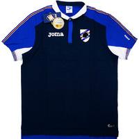 2016 17 sampdoria joma polo t shirt bnib