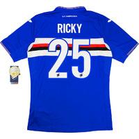 2015-16 Sampdoria Home Shirt Ricky #25 *w/Tags*