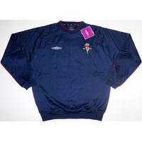 2003 05 real valladolid umbro training sweat top bnib